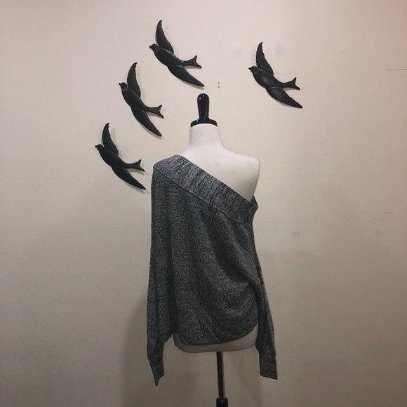 NEW! Free People Alana Off the Shoulder Slouchy Knit Oversized Sweater -  XS - Picture 5 of 9